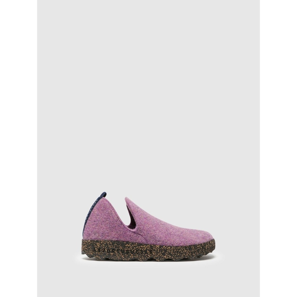 Asportuguesas City Wool Felt Slip On Shoes Purple Eco Friendly Womens 36